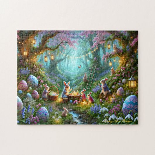 イースターの森, 魔法の森, 春のウサギ ジグソーパズル (横)
