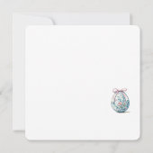 イースターの楽しいお誘い 招待状 (裏面)