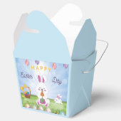 イースターの楽しいウサギのおめでとうメッセージ フェイバーボックス (オープン)