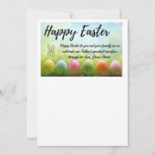 イースターの楽しいスローガン招待状 招待状 (裏面)