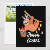 イースターの楽しいスローガン招待状 招待状 (正面/裏面)