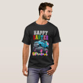 イースターの楽しいモンスタートラックとうさぎの耳 Tシャツ (正面フル)