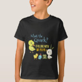 イースターの楽しい子供たちのTシャツ お友達とチルってる Tシャツ (正面)