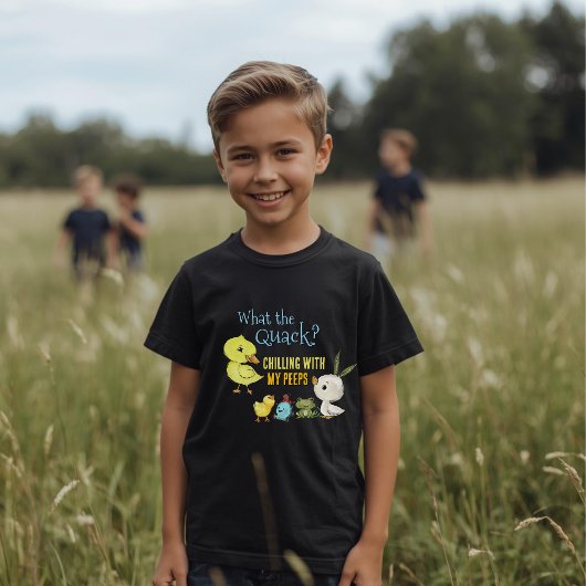 イースターの楽しい子供たちのTシャツ お友達とチルってる Tシャツ