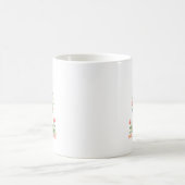 イースターの毛糸のうさぎのかぎ針編みのキュートなうさぎの顔の卵 コーヒーマグカップ (中央)