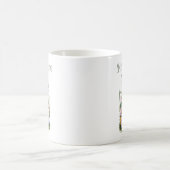 イースターの水彩の塊、卵&花 コーヒーマグカップ (中央)