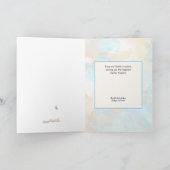 イースターの水彩チルバニー ラビット イースターカード カード (内部)