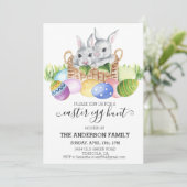 イースターの水彩卵の宝探し 招待状 (スタンド正面)
