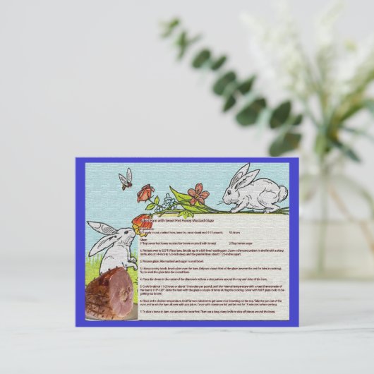 イースターの焼きハム レシピ カード (スタンド正面)