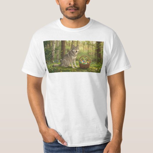 イースターの狼  Tシャツ (正面)