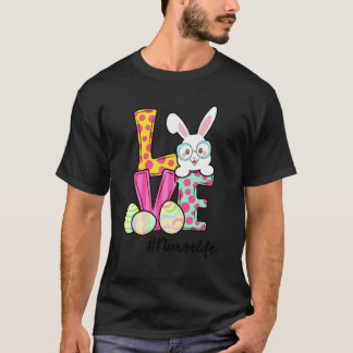 イースターの看護師 ガノム ウサギ 愛 ナースのイースターギフト Tシャツ