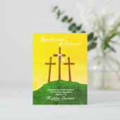 イースターの祝福 スペイン語 イースター シーズンポストカード (スタンド正面)
