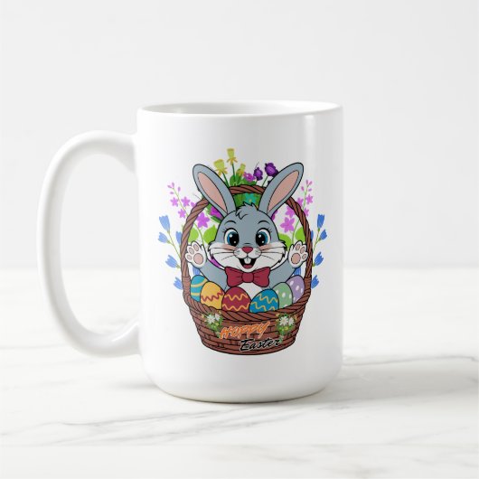 イースターの祝福 - ホップイースター コーヒーマグ コーヒーマグカップ (左)