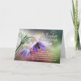 イースターの祝福 神は世界を愛された ヨハネ 3:16 シーズンカード