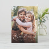 イースターの祝福　縦写真カード シーズンカード (スタンド正面)