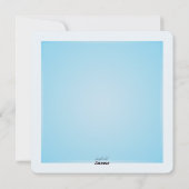 イースターの祝福 青い写真 出生発表 シーズンカード (裏面)