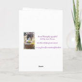 イースターの祝賀カード "ハッピーイースター" シーズンカード (裏面)