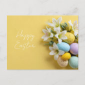 イースターの絵葉書（イースターエッグ付き） ポストカード (正面)