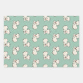 イースターの羊, 赤ちゃん農場動物, ヴィンテージ宗教 ラッピングペーパーシート (正面3)