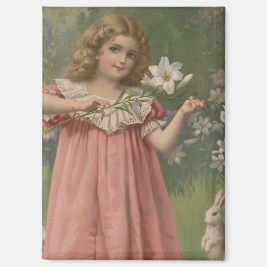 イースターの美しさ、ヴィンテージイラスト、1898年 マグネット (正面)