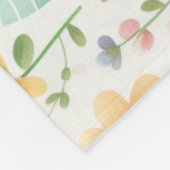 イースターの花が咲く喜び フリースブランケット (角)