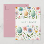 イースターの花が咲く喜び ポストカード (正面/裏面)