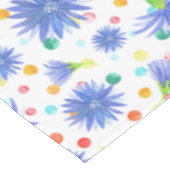 イースターの花と卵（青） テーブルクロス (アングル)