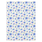 イースターの花と卵（青） テーブルクロス (正面)