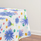 イースターの花と卵（青） テーブルクロス (インサイチュ)
