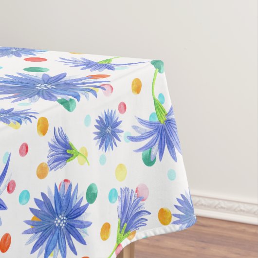 イースターの花と卵（青） テーブルクロス (インサイチュ)