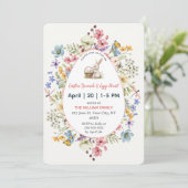 イースターの花のブランチ & 卵の宝探し 招待状 (スタンド正面)