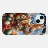 イースターの花咲くウサギ Case-Mate iPhoneケース (裏面 (横))