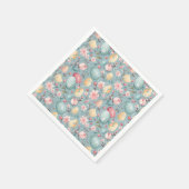 イースターの花飾り スタンダードカクテルナプキン (角)