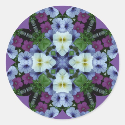 イースターの花～ペチュニアス～ ラウンドシール (正面)