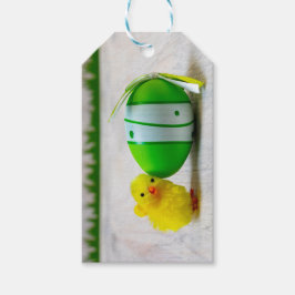 イースターの装飾 – イースターの卵と雛 ギフトタグ