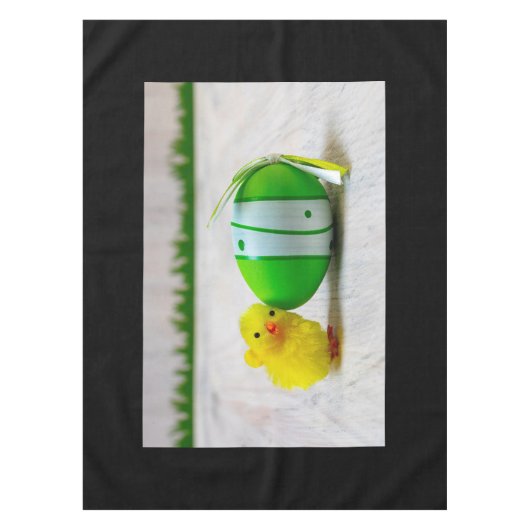 イースターの装飾 – イースターの卵と雛 テーブルクロス (正面)