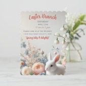 イースターの訪れ: パステルカラーのイースターブランチへのご招待 招待状 (スタンド正面)