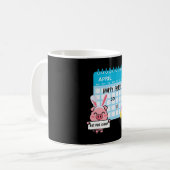 イースターの豚 うさぎの耳 カレンダー 楽しい イースター コーヒーマグカップ (正面左)