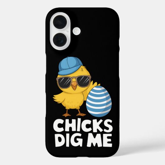 イースターの面白いイースターエッグハント「ひよこたちは僕が好き」 Case-Mate iPhoneケース (裏面)