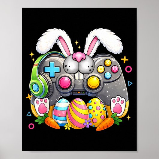 イースターの面白いビデオゲームエッグの少年少女キッズゲーム ポスター (正面)