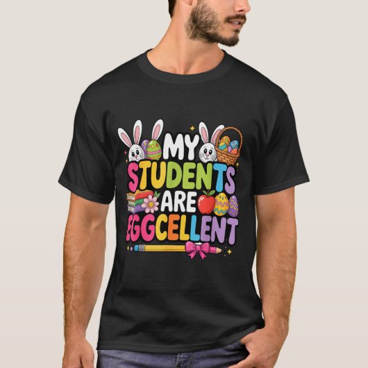イースターの面白い先生の生徒はすばらしい Tシャツ (正面)