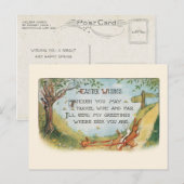 イースターの願いを持って市場に出回るヴィンテージの束 ポストカード (正面/裏面)