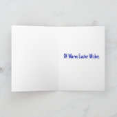 イースターの願いを運ぶトラック - ゴッホスタイルの卵 カード (内部)