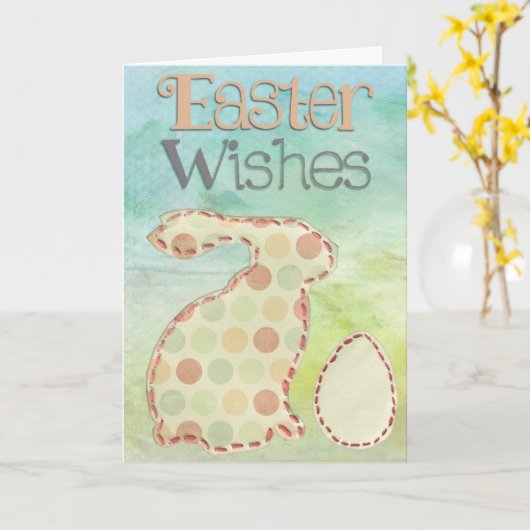 イースターの願い カード (黄色い花)