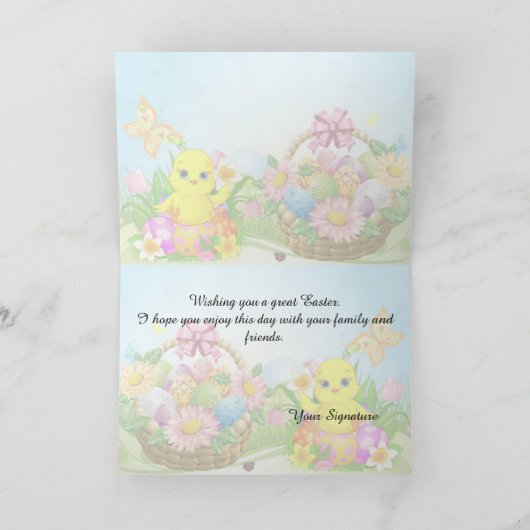 イースターの願い シーズンカード (内部)