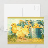 イースターの願い…ヴィンテージイースターカード ポストカード (正面/裏面)