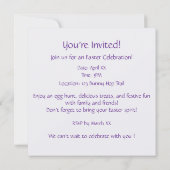イースターの願い 招待状 (裏面)
