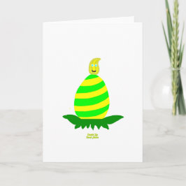 イースターの願い 標準縦グリーティングカード カード