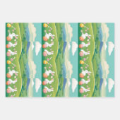 イースターの風景 ラッピングペーパーシート (正面2)