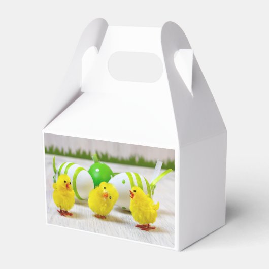 イースターの飾り付け-イースターの卵とひな フェイバーボックス (裏面サイド)